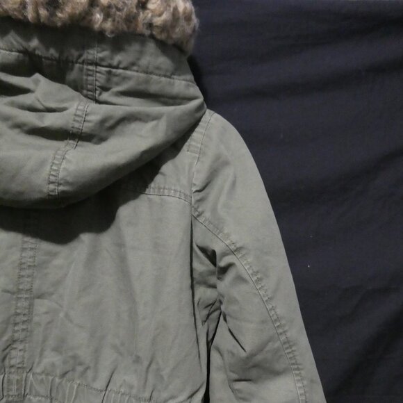 GAP KIDS | xl - extra large regular | Hooded Olive Green Sherpa Lined Parka - Picture 14 of 16